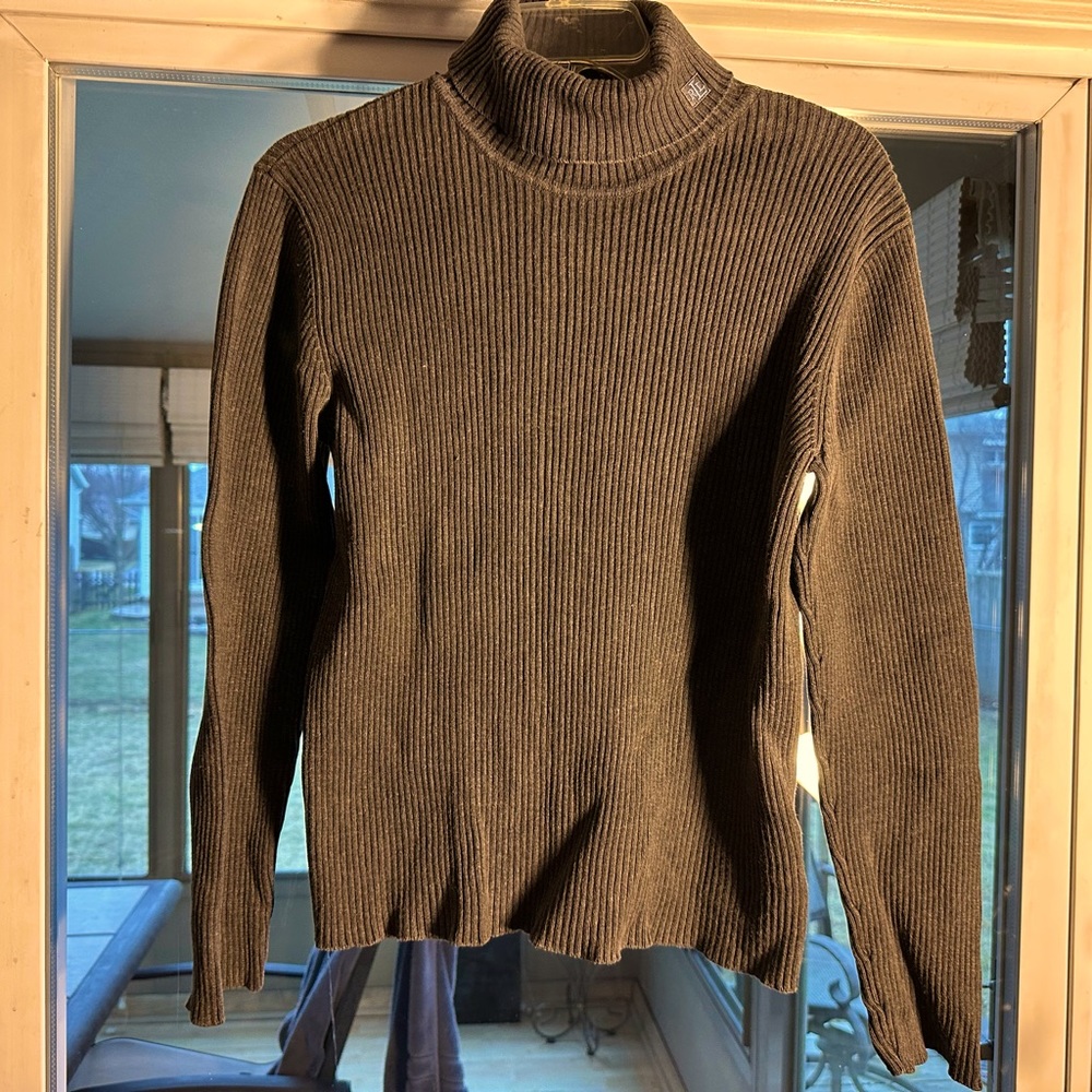 Ralph Lauren Khaki Green turtleneck sweater